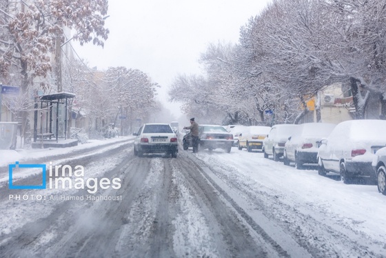گزارش تصویری | برف در تبریز