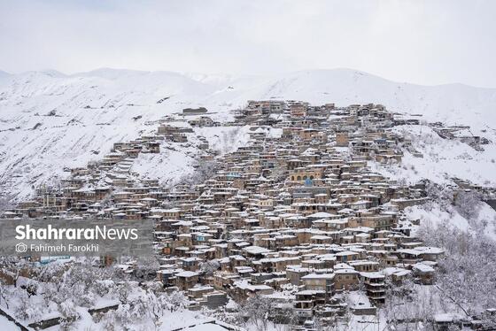 گزارش تصویری | طبیعت زمستانی روستای کنگ