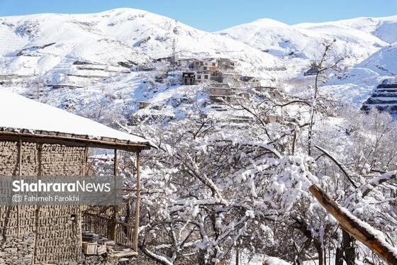 گزارش تصویری | طبیعت زمستانی روستای کنگ