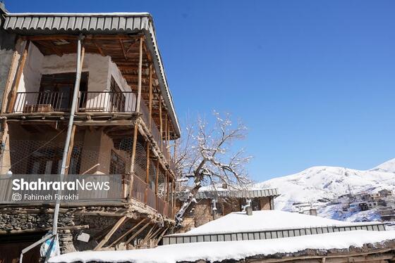 گزارش تصویری | طبیعت زمستانی روستای کنگ