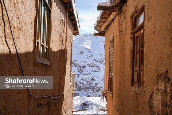 گزارش تصویری | طبیعت زمستانی روستای کنگ