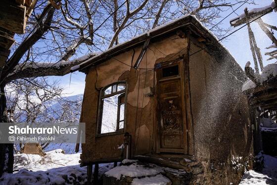 گزارش تصویری | طبیعت زمستانی روستای کنگ