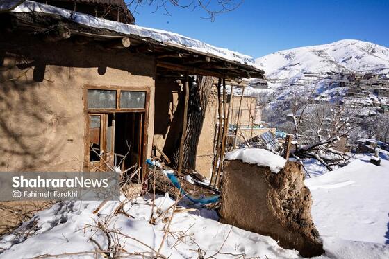گزارش تصویری | طبیعت زمستانی روستای کنگ