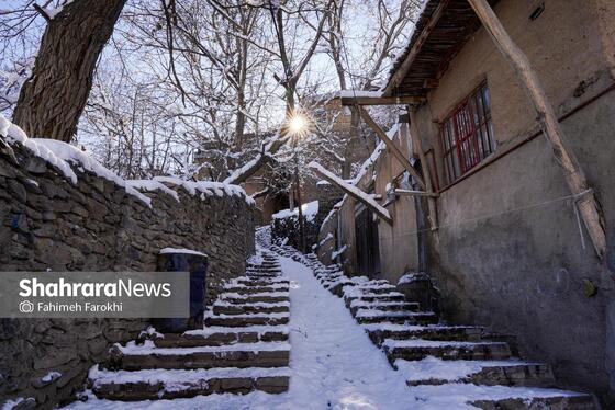 گزارش تصویری | طبیعت زمستانی روستای کنگ