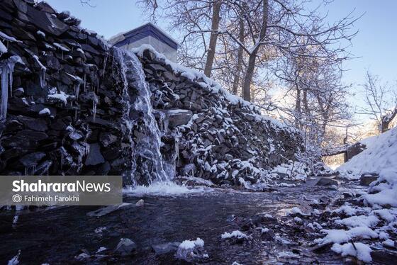 گزارش تصویری | طبیعت زمستانی روستای کنگ