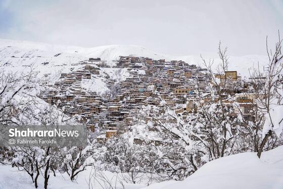 گزارش تصویری | طبیعت زمستانی روستای کنگ