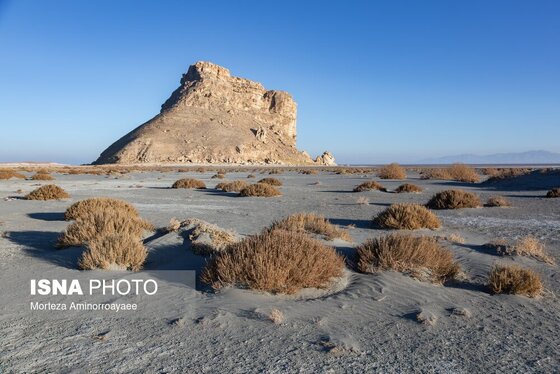 گزارش تصویری | قلعه کاظم داشی؛ اثر تاریخی در سایه خشکی دریاچه ارومیه