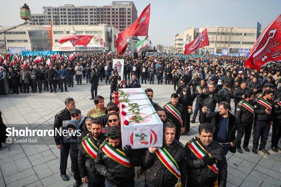 گزارش تصویری | مراسم تشییع پیکر شهید «عیسی علیپور» از شهدای خدمت شهرداری مشهد ۱