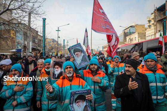گزارش تصویری | مراسم تشییع پیکر شهید «عیسی علیپور» از شهدای خدمت شهرداری مشهد ۱