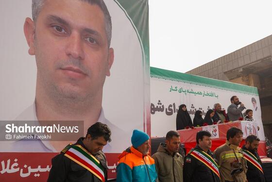 گزارش تصویری | مراسم تشییع پیکر شهید «عیسی علیپور» از شهدای خدمت شهرداری مشهد ۲