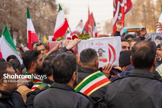 گزارش تصویری | مراسم تشییع پیکر شهید «عیسی علیپور» از شهدای خدمت شهرداری مشهد ۲