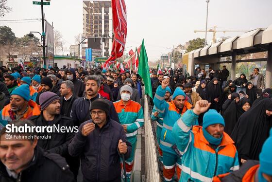گزارش تصویری | مراسم تشییع پیکر شهید «عیسی علیپور» از شهدای خدمت شهرداری مشهد ۲