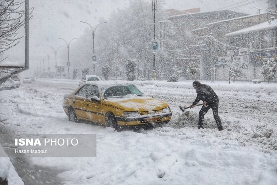 گزارش تصویری | بارش سنگین برف در شهرستان سوادکوه - مازندران