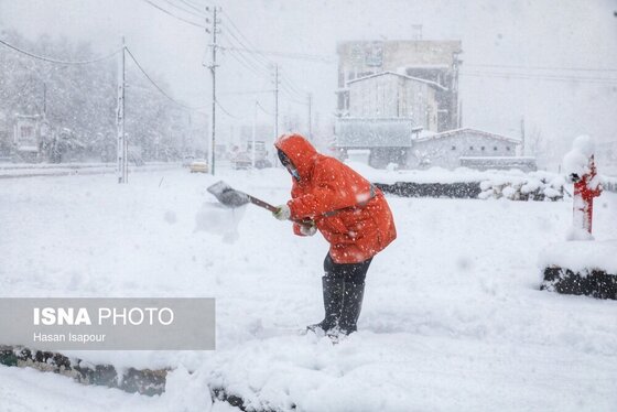 گزارش تصویری | بارش سنگین برف در شهرستان سوادکوه - مازندران
