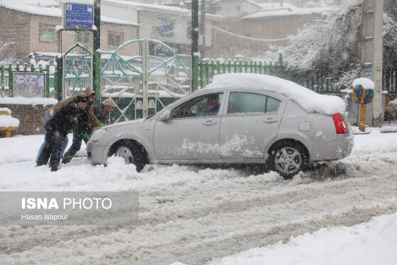 گزارش تصویری | بارش سنگین برف در شهرستان سوادکوه - مازندران