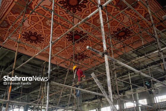 گزارش تصویری | بازدید جمعی از خبرنگاران موسسه فرهنگی شهرآرا از پروژه های عمرانی حرم مطهر رضوی