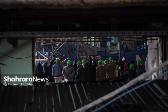 گزارش تصویری | بازدید جمعی از خبرنگاران موسسه فرهنگی شهرآرا از پروژه های عمرانی حرم مطهر رضوی