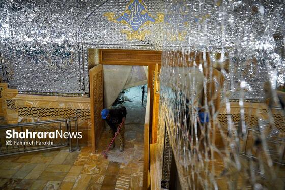 گزارش تصویری | بازدید جمعی از خبرنگاران موسسه فرهنگی شهرآرا از پروژه های عمرانی حرم مطهر رضوی