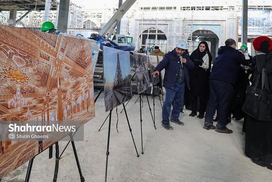 گزارش تصویری | بازدید جمعی از خبرنگاران موسسه فرهنگی شهرآرا از پروژه های عمرانی حرم مطهر رضوی