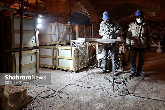 گزارش تصویری | بازدید جمعی از خبرنگاران موسسه فرهنگی شهرآرا از پروژه های عمرانی حرم مطهر رضوی