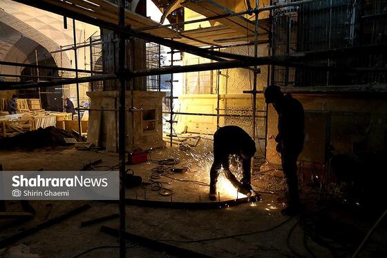 گزارش تصویری | بازدید جمعی از خبرنگاران موسسه فرهنگی شهرآرا از پروژه های عمرانی حرم مطهر رضوی