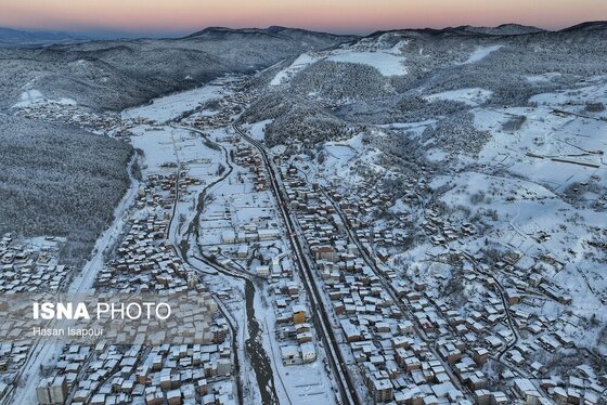 گزارش تصویری | برف در شهر زیراب سوادکوه پایتخت جنگل‌های هیرکانی