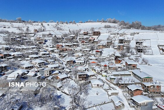 گزارش تصویری | برف در شهر زیراب سوادکوه پایتخت جنگل‌های هیرکانی