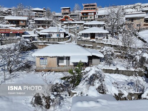 گزارش تصویری | برف در شهر زیراب سوادکوه پایتخت جنگل‌های هیرکانی