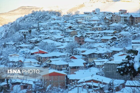گزارش تصویری | برف در شهر زیراب سوادکوه پایتخت جنگل‌های هیرکانی