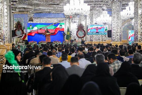 گزارش تصویری | گردهمایی جمعی از مجروحان و آسیب‌دیدگان حوادث اخیر، در حرم امام‌رضا(ع)