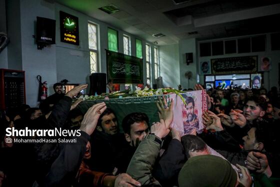 گزارش تصویری | مراسم وداع با پیکر شهید مدافع امنیت «مهدی ظریف» در مشهد