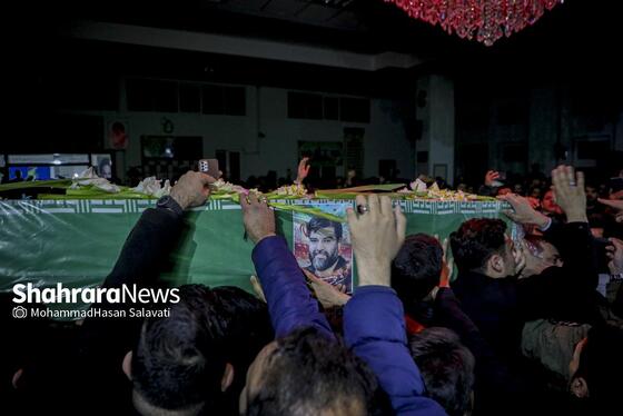 گزارش تصویری | مراسم وداع با پیکر شهید مدافع امنیت «مهدی ظریف» در مشهد