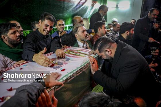 گزارش تصویری | مراسم وداع با پیکر شهید مدافع امنیت «مهدی ظریف» در مشهد