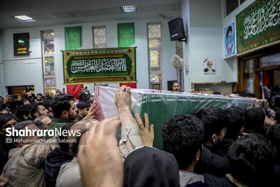 گزارش تصویری | مراسم وداع با پیکر شهید مدافع امنیت «مهدی ظریف» در مشهد