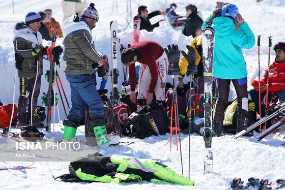 گزارش تصویری | مسابقات ملی اسکی آلپاین - سرعین
