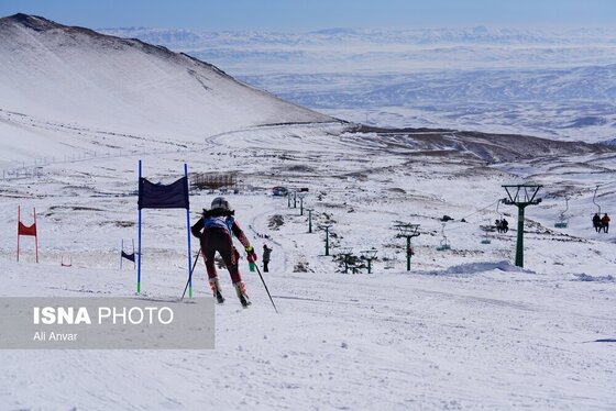 گزارش تصویری | مسابقات ملی اسکی آلپاین - سرعین