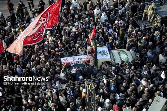 گزارش تصویری | مراسم تشییع پیکر مطهر شهید مدافع امنیت «مهدی ظریف» در مشهد ۲