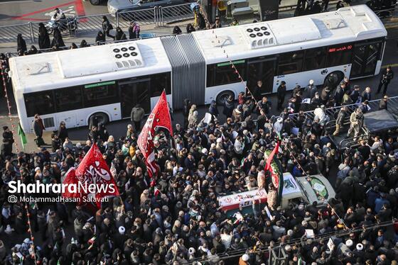 گزارش تصویری | مراسم تشییع پیکر مطهر شهید مدافع امنیت «مهدی ظریف» در مشهد ۲