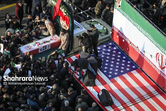 گزارش تصویری | مراسم تشییع پیکر مطهر شهید مدافع امنیت «مهدی ظریف» در مشهد ۲