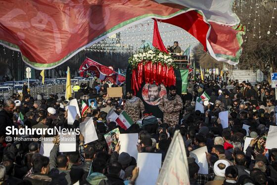 گزارش تصویری | مراسم تشییع پیکر مطهر شهید مدافع امنیت «مهدی ظریف» در مشهد ۲