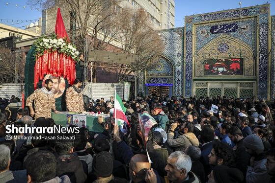 گزارش تصویری | مراسم تشییع پیکر مطهر شهید مدافع امنیت «مهدی ظریف» در مشهد ۲