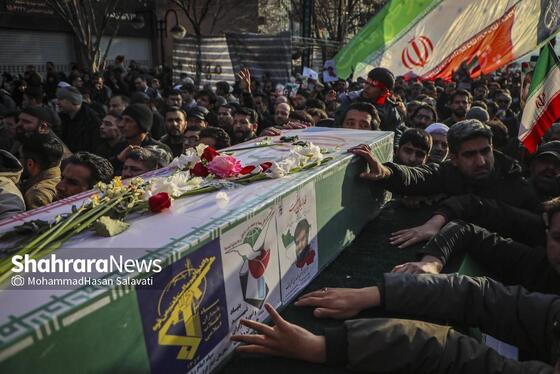 گزارش تصویری | مراسم تشییع پیکر مطهر شهید مدافع امنیت «مهدی ظریف» در مشهد ۲