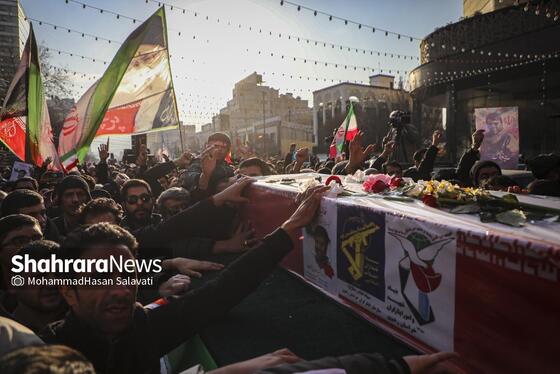 گزارش تصویری | مراسم تشییع پیکر مطهر شهید مدافع امنیت «مهدی ظریف» در مشهد ۲