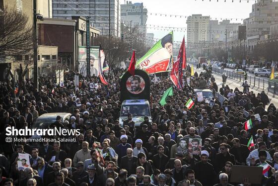 گزارش تصویری | مراسم تشییع پیکر مطهر شهید مدافع امنیت «مهدی ظریف» در مشهد ۲