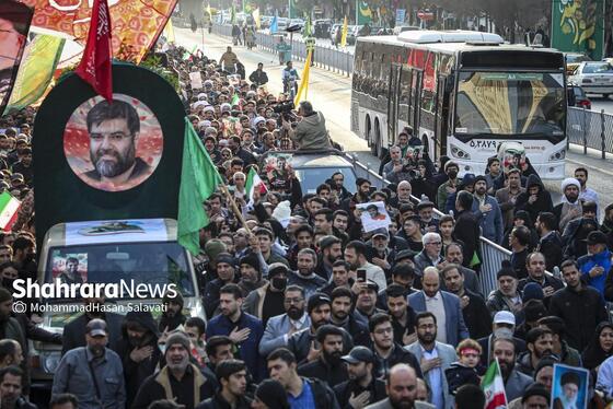 گزارش تصویری | مراسم تشییع پیکر مطهر شهید مدافع امنیت «مهدی ظریف» در مشهد ۲