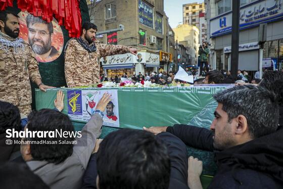 گزارش تصویری | مراسم تشییع پیکر مطهر شهید مدافع امنیت «مهدی ظریف» در مشهد ۲