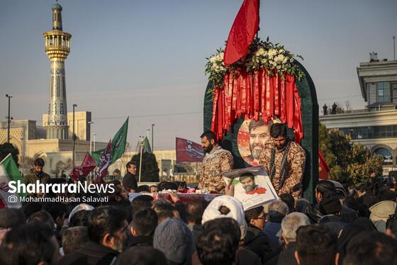 گزارش تصویری | مراسم تشییع پیکر مطهر شهید مدافع امنیت «مهدی ظریف» در مشهد ۲