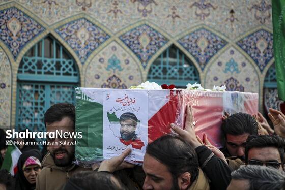گزارش تصویری | مراسم تشییع پیکر مطهر شهید مدافع امنیت «مهدی ظریف» در مشهد ۲