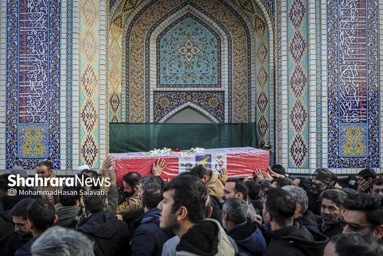 گزارش تصویری | مراسم تشییع پیکر مطهر شهید مدافع امنیت «مهدی ظریف» در مشهد ۲