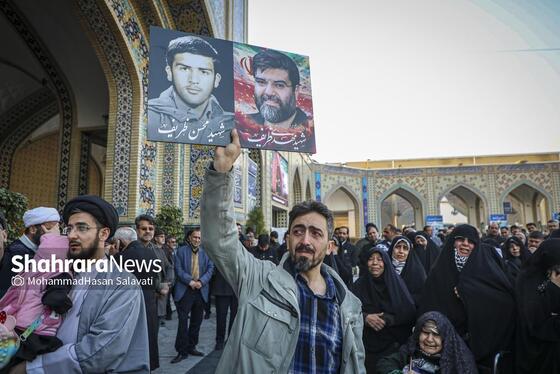 گزارش تصویری | مراسم تشییع پیکر مطهر شهید مدافع امنیت «مهدی ظریف» در مشهد ۲
